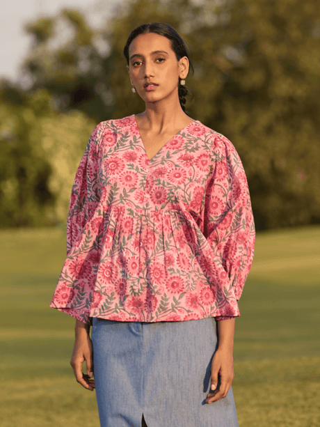 Edna Kimono Sleeve Top - Notch Above