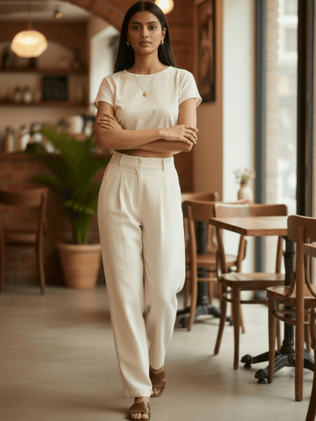 Paige Pleated Linen Pants - Notch Above