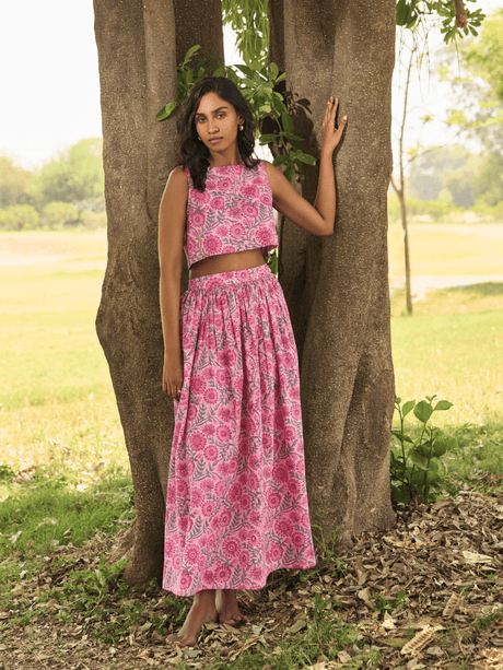 Juno Boxy Crop & Skirt Set - Notch Above