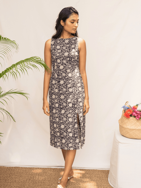 Rita Boat Neck Midi Dress - Notch Above