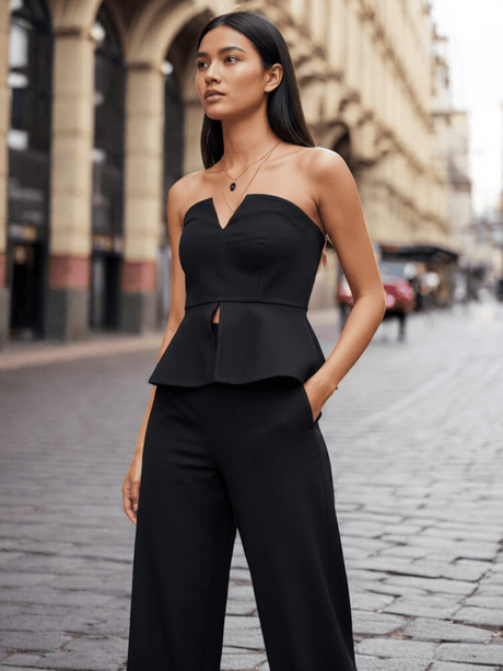 Annika Peplum Top - Notch Above