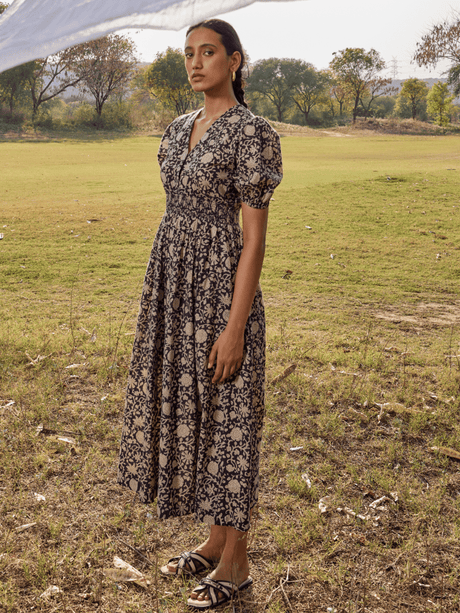 Maria Smocked Midi Dress - Notch Above
