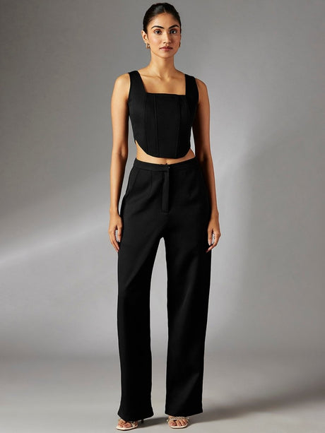 Dina Lux Italian Crepe Corset Set - Notch Above