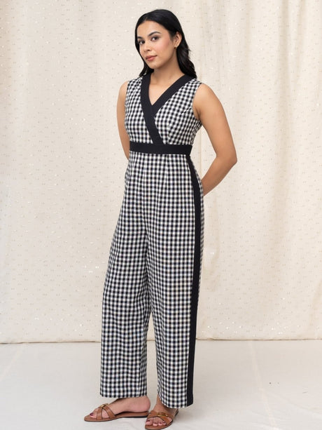 Hayes Paneled Wide Leg Jumpsuit - Notch Above