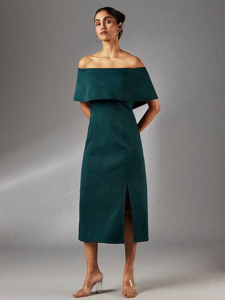Ivy Off-Shoulder Midi Dress - Notch Above
