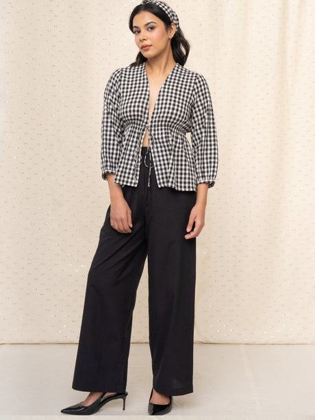 Mali Gingham Matching Pant Set - Notch Above