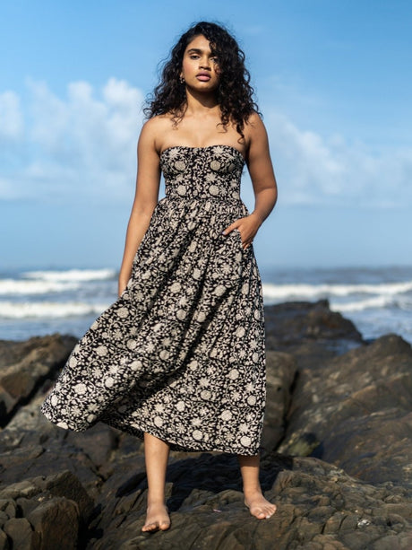 Paloma Floral Printed Corset Dress - Notch Above