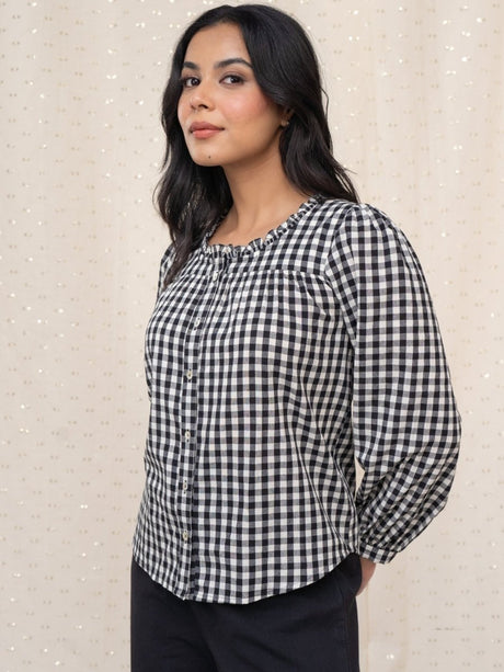 Shay Ruffle Collar Top - Notch Above