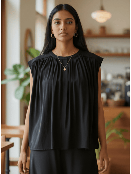 Leone Gathered Top & Skirt Set - Notch Above