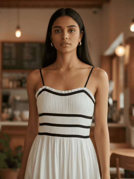 Dalia Contrast Midi Dress - Notch Above