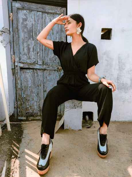 Alexis Black Jumpsuit - Notch Above