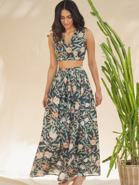 Alice Gathered Skirt Set - Notch Above
