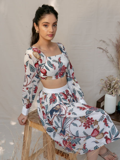 Saloni Floral Co - ord Skirt Set - Notch Above